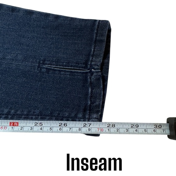 J Jill Denim Authentic Fit Front Slit Ankle Jeans Womens 10 with side zip - Picture 12 of 12